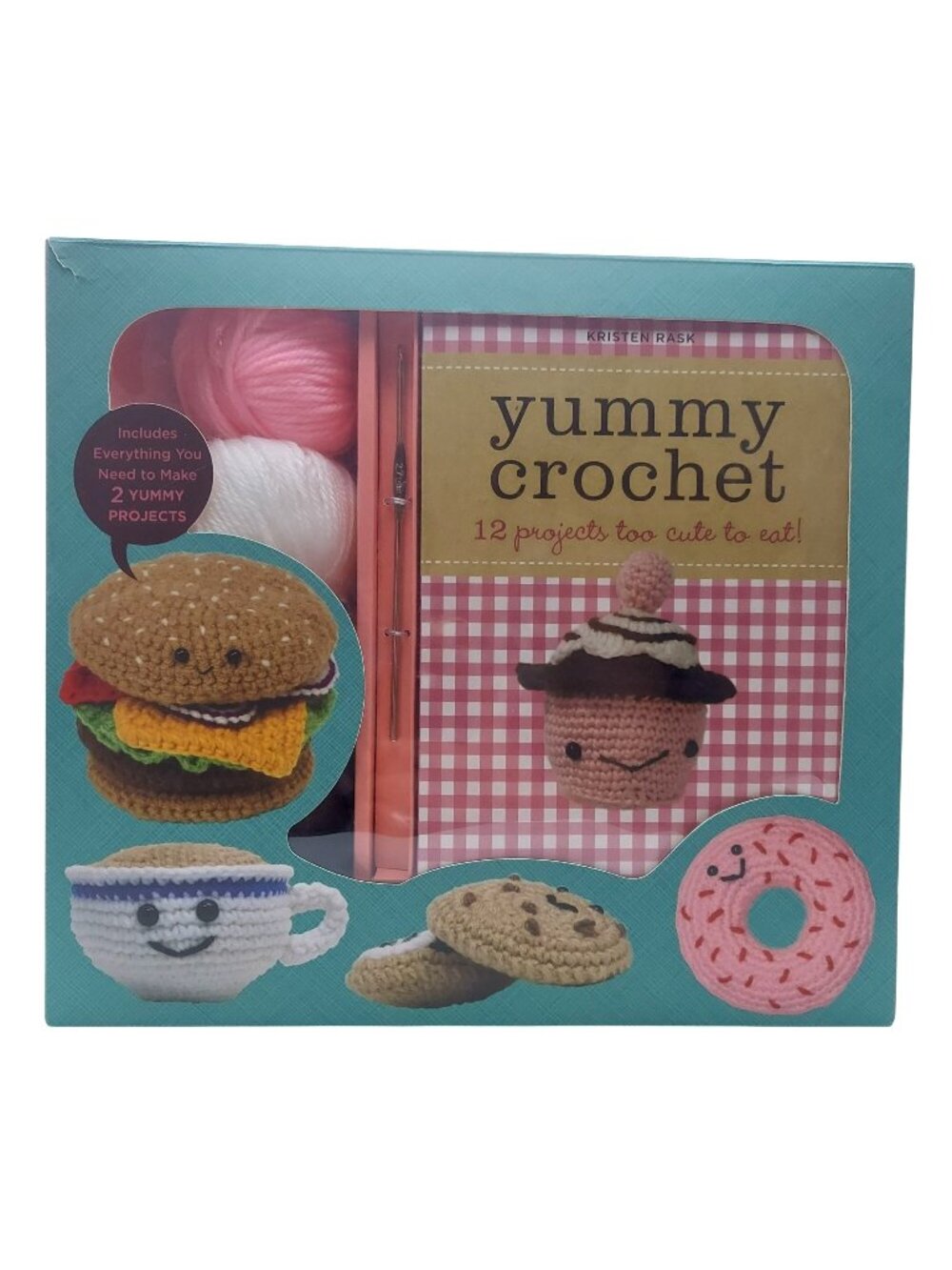 Yummy Crochet Craft Kit Ages 14+ 12 Fun Patterns Supplies For 2 Projects K Rask